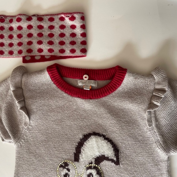 Mayoral Sweater dress with detachable scarf - Picture 5 of 13